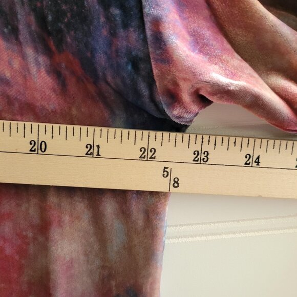 Johnny Was Womens Nova Velour Hoodie Size M Relaxed Pockets Silk Blend Tie Dye - Picture 6 of 10